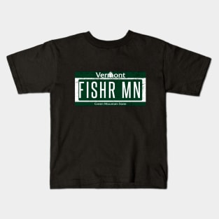 Vermont Fisherman Shirt For Fishing Fly-Fishing Kids T-Shirt